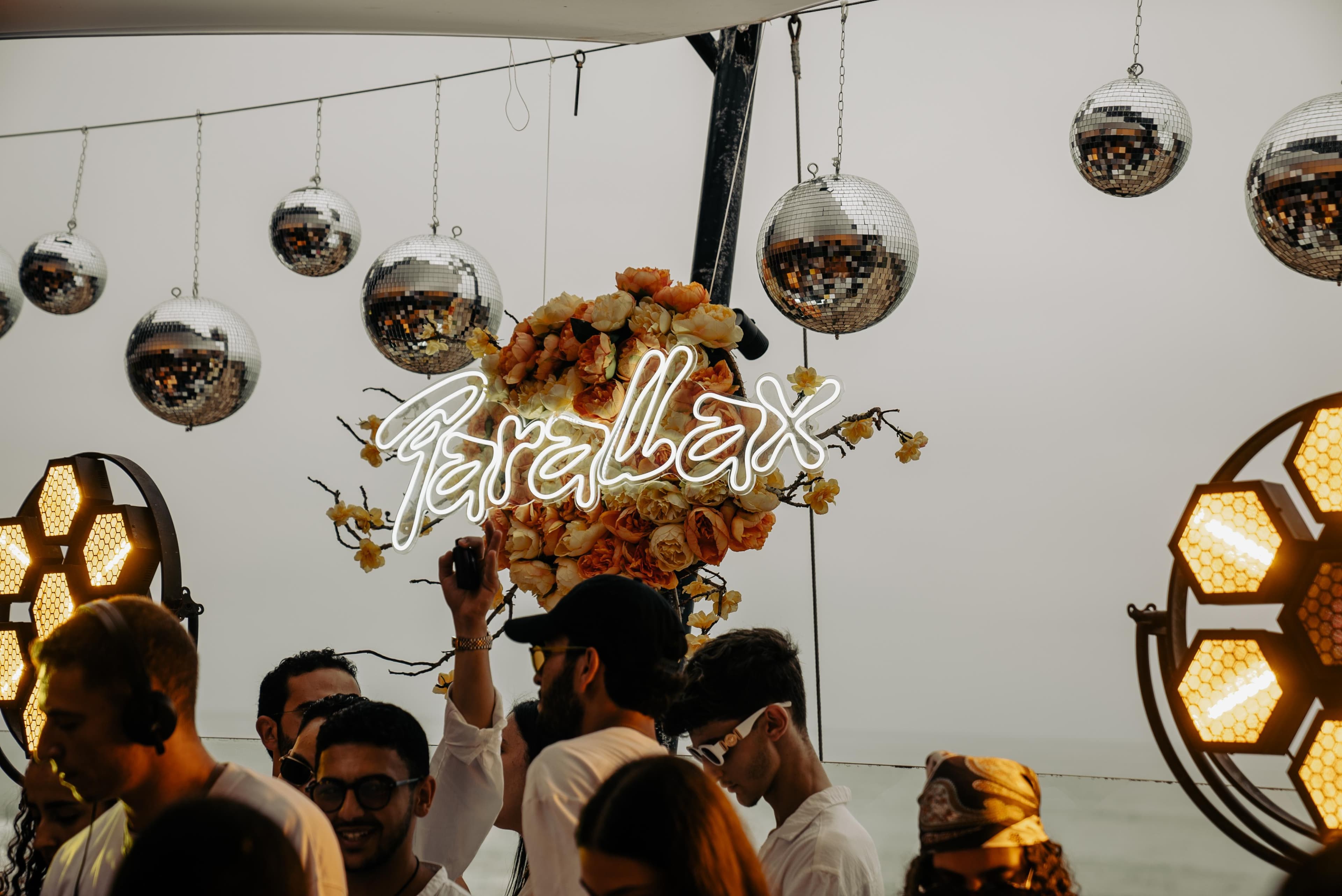Disco balls and flowers from the Parallax season recap